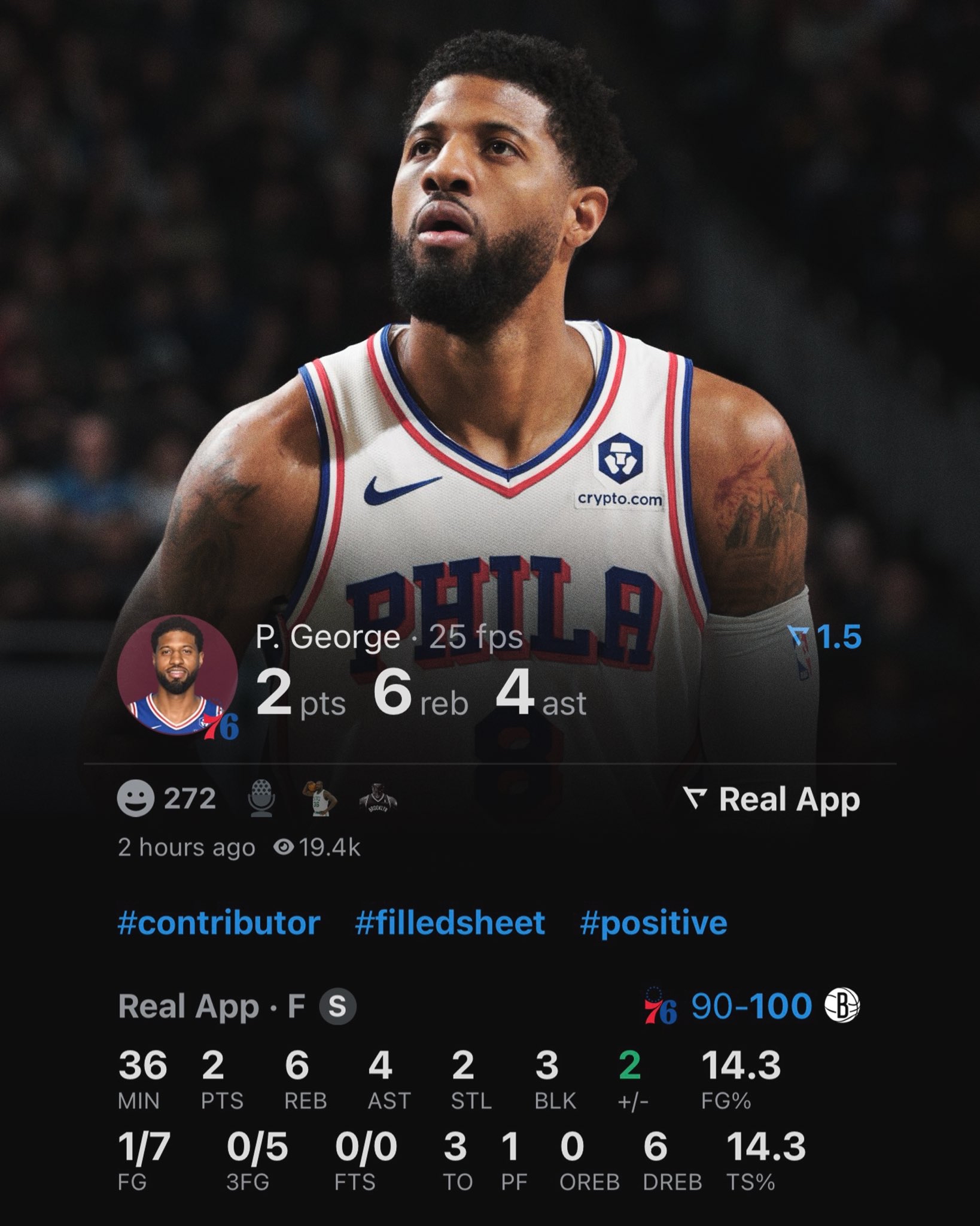 篮网B队绝杀墨西哥男篮，乔治送出助攻